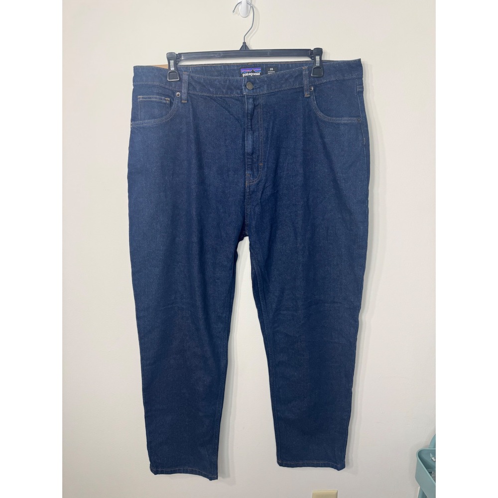 Patagonia Womens Straight Fit Jeans Dark Wash Indigo Blue 35 x 27